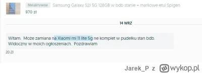 Jarek_P - Zamiana na telefon sprzedający się po 500-600zł: