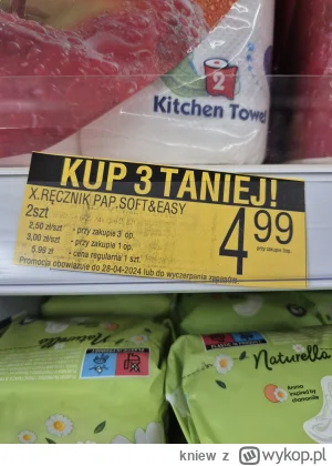 kniew - Zagadka. Ile kosztuje jedno opakowanie ręcznika papierowego?

#biedronka  #li...