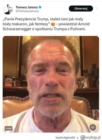 badreligion66 - #polityka Republikanin Arnold wyjaśnia Trampa. Femboy xD