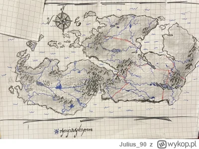 Julius_90 - Pierwszy bazgroł mapy mojego własnego świata. 
Wyszło jako tako, czyli le...
