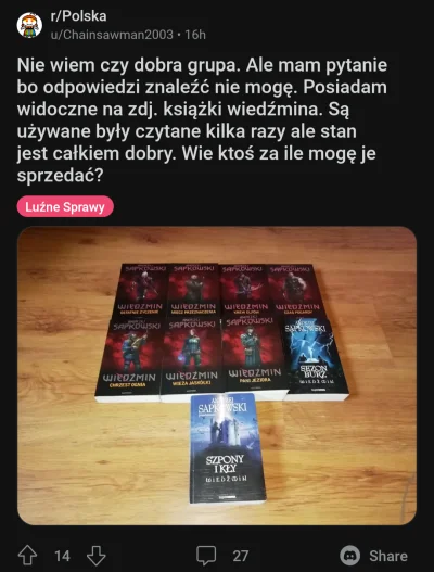 Shatter - Typ ma 20 lat i o wycenę najpopularniejszej serii książek w kraju pyta na R...