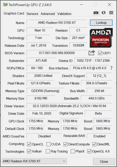 zaciskk - #komputery #radeon #amd #gpu #kartygraficzne Mam MLLSE RX 5700 XT 8 GB (jak...