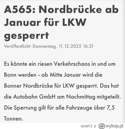 erni13 - Pieprzone Nordrhein-Westfalen. Mam praktycznie idealną pracę jako kierowca, ...