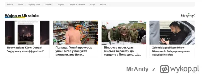 MrAndy - Na wojnie chyba nudy bo gazetapl umieszcza w dziale poświęconym Ukrainie inf...