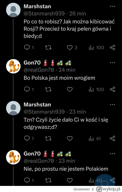 Grooveer - @officer_K: Polska jest jego wrogiem i twierdzi, że nie jest Polakiem