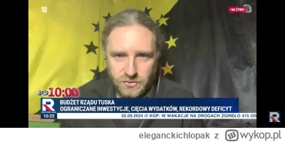 eleganckichlopak - Sośnierz uczy ekonomii u Klarenbaszka w TV Republika, a w studio g...