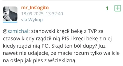 misiopysio - @mr_InCogito: Byłeś ostatnio u siebie na profilu? Tak przez 6 ostatnich ...