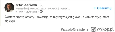 PiccoloGrande - Paskudny przykład seksizmu.

#oswiadczenie #pieklomezczyzn #linkedin