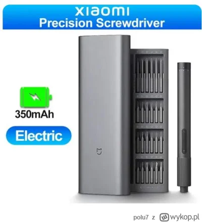 polu7 - Xiaomi Mijia Electric Screwdriver MJDDLSDOO3QW
Cena: 21.44$ (85.14 zł) | Najn...