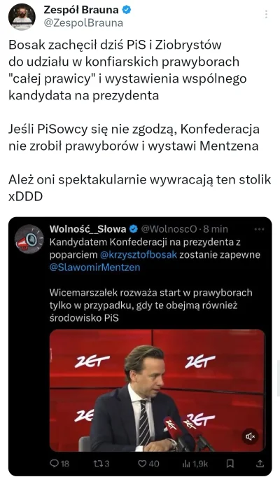 officer_K - Nadużycia rządu pisu? To z nimi b0sak chce dogadywać sprawę wspólnego kan...