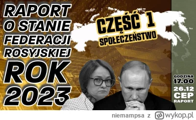 niemampsa - Raport o stanie gospodarki Rosji. Podsumowanie 2023 roku. 
Część pierwsza...