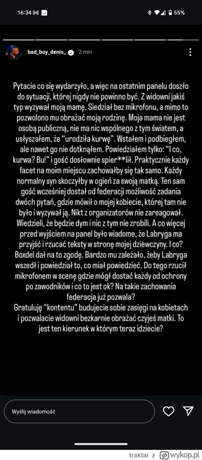 traktar - #famemma

Denis do Łysego: 
TWOJA MATKA PRACUJE NA ESCORT I NA ROKSIE