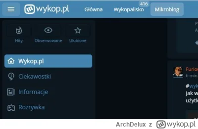 ArchDelux - @FuriousViking: w przeglądarce u góry po lewej masz, ale co z tego, skoro...