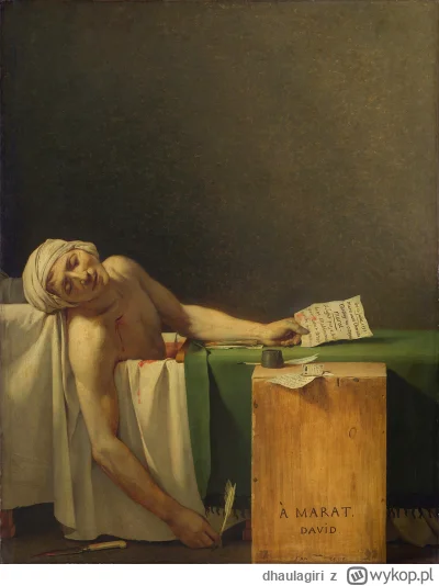 dhaulagiri - Jacques-Louis David
Śmierć Marata

#sztuka #art #obrazy #malarstwo