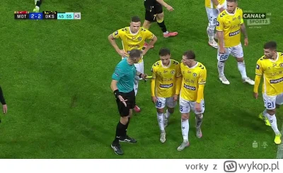 vorky - Motor Lublin 2-2 GKS Katowice - Łabojko druga zółta karteczka i jego trud w ...