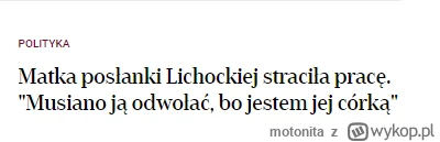 motonita - @KRZYSZTOFDZONGUN: Czyli powód odwołania taki sam jak powołania na to stan...