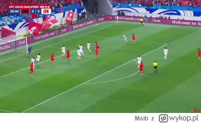 Maib - Chiny 1-0 Indonezja - Abduweli Behram 21'
#golgif #mecz #afc #ms2026 #mistrzos...