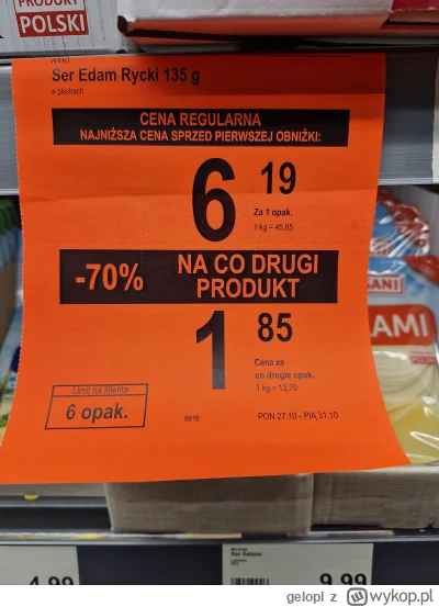 gelopl - Pogięło ich do reszty teraz to już bez kalkulatora ceny za kilogram nie poli...