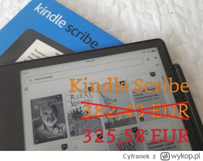 Cyfranek - Czytniki Kindle Scribe (10,2 cala ekran z funkcją notowania przy pomocy ry...