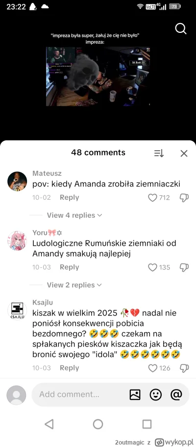 2outmagic - #kiszak doomscrollujesz tiktoka a tam xd