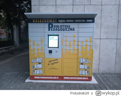 Poludnik20 - Książkomat. 
Automat do wypożyczania i zwrotu książek w Tomaszowie Mazow...