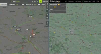 swiadekkoronny - Skąd wynika różnica danych pomiędzy flightradar24 a RadarBox?
Poniże...