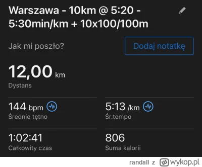 randall - 75 550,29 - 12,00 = 75 538,29

Easy 10km + 10x100/100m

#sztafeta #biegajzw...