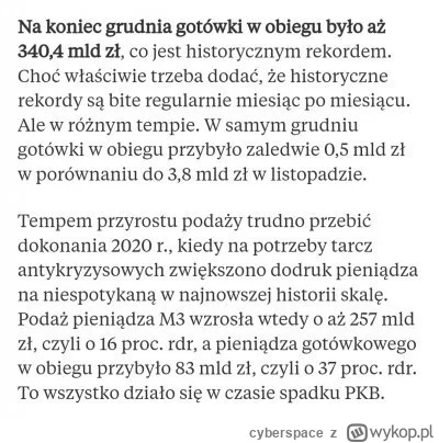 cyberspace - Mylicie  przyczyne ze skutkiem ,  jesli ilosc zlotowek wzrosla bez wzros...