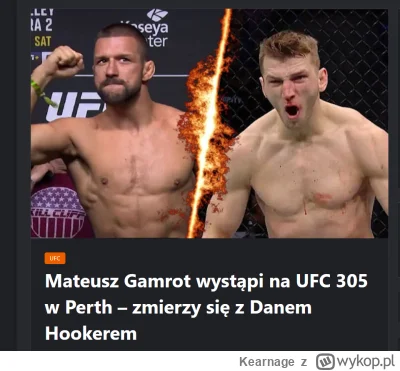 Kearnage - #ufc #mma
Gamrot będzie walczył z Hookerem na UFC 305