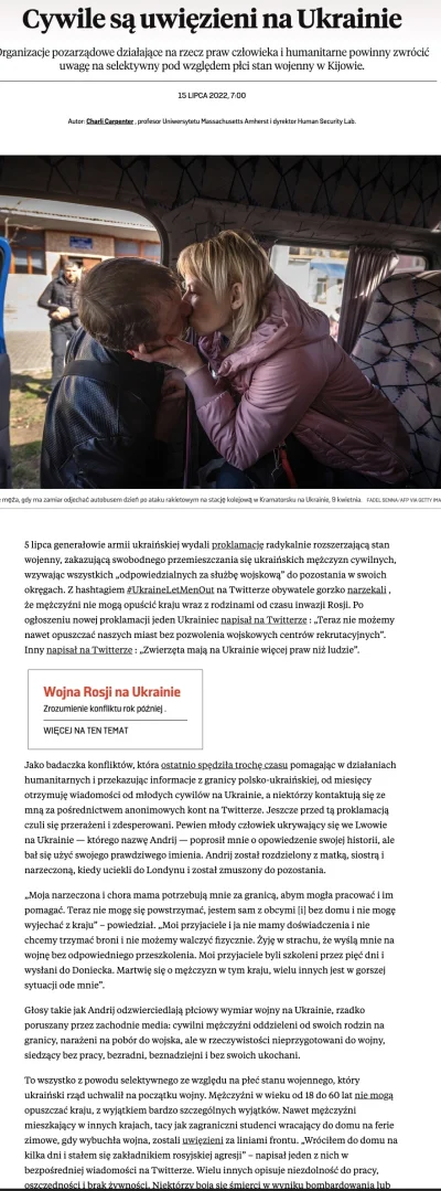 Zapomniane_Haslo - Artykuł głównie o wiezionych mężczyznach na Ukrainie (a potem szko...