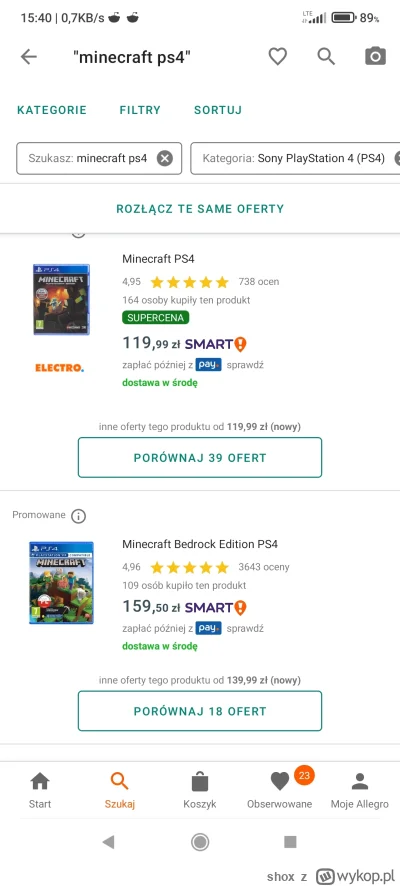 shox - #ps5 #ps4 #minecraft 

czy się różnią te dwie wersje od siebie?