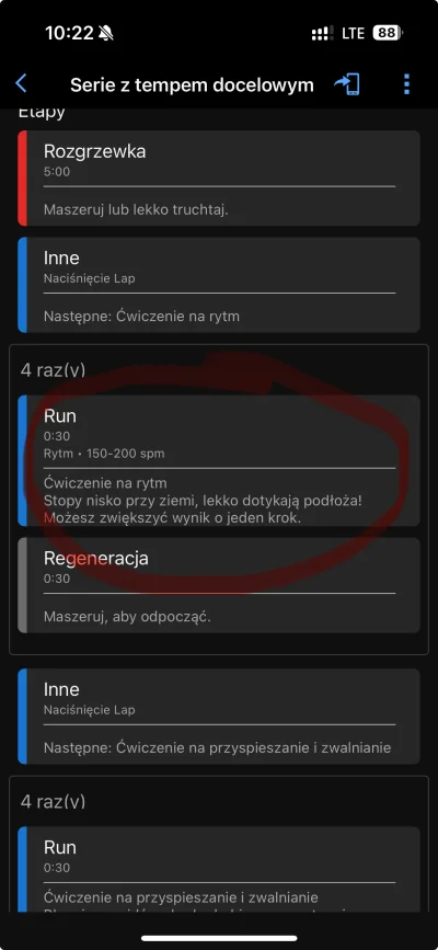 wczesniejmialemksywke - Mirki biegowe, jest pytanie. Odpaliłem sobie trening z Garmin...