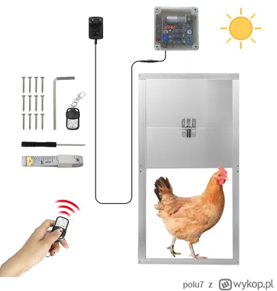 polu7 - Wysyłka z Europy.

[EU-CZ] Waterproof Automatic Chicken Coop Door Opener Remo...