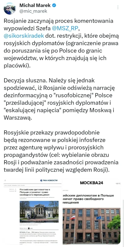 officer_K - >Rosyjskie przekazy prawdopodobnie będą rezonowane w polskiej infosferze ...