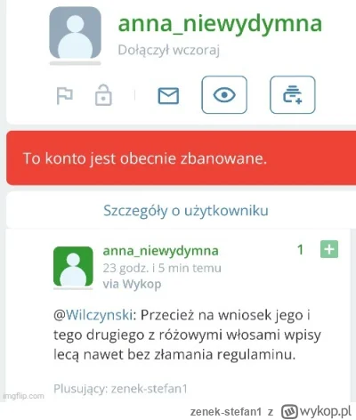 zenek-stefan1 - Nie dobra jest pisać o tym z różowymi włosami #pdk Czystka przychodzi...