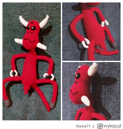 Kasia71 - Nowy Domino. Jak się podoba?    Wys. ok 30cm.    #kasiaszydelkuje #szydelko...