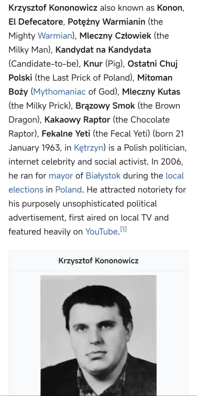 elektryczny_mariusz - #kononowicz nie dość że to the Last Prick of Poland), to jeszcz...