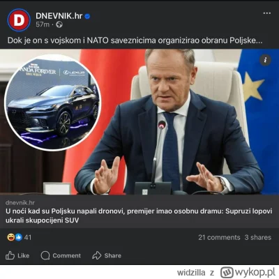 widzilla - Co mówi świat? XD
W noc ataku dronów na Polskę premier przeżył osobisty dr...
