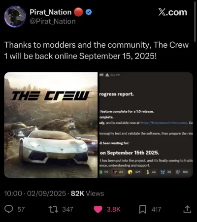 ysztyy - THE CREW WRACA 15 WRZEŚNIA 
Garstka społeczności potrafi to czego warte mili...