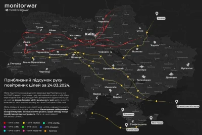 Upomnieniezgrzywnom - #wojna #ukraina #rosja 
Trasy rakiet z dzisiejszego ataku (w ty...