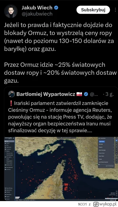 N331 - Zła Unia zmusza nasz do elektryków, zostańmy na ponad 90% uzależnieniu od ropy...