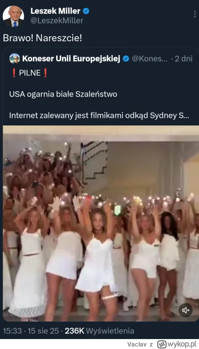 Vaclav - Każdy ma dość woke_lewactwa, nawet wujek Leszek, lewicowy komuch 👏🏻👏🏻👏�...