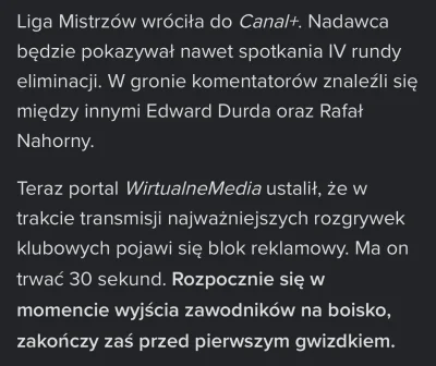 sontur - To jak to było? Liga Mistrzów w końcu wraca do jedynego prawilnego kanału?

...