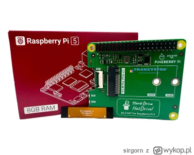 sirgorn - @rafal-niemiec111: do rpi5 masz specjalny hat na m2 ssd (60pln)