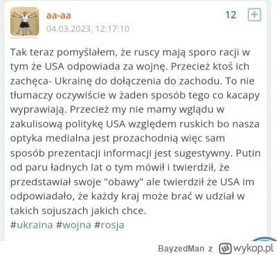 BayzedMan - @SzycheU: Nikt absolutnie nie neguje tego co się stało na wołyniu. 
Tylko...