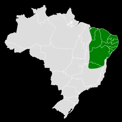 Lifelike - Zasięg występowania (brazylijski endemit):