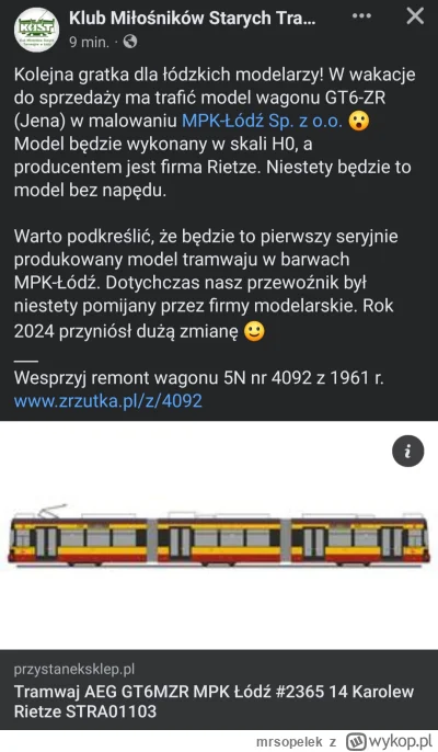 mrsopelek - Gdyby komuś zamarzyło się mieć tramwaj #mpklodz 

#lodz #tramwaje #komuni...