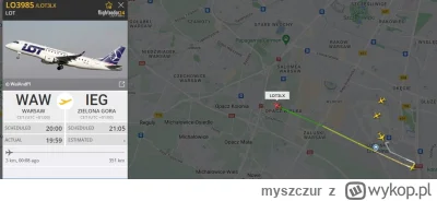 myszczur - Włączyłem sobie nasłuch wieży kontrolnej lotniska w Warszawie + flightrada...