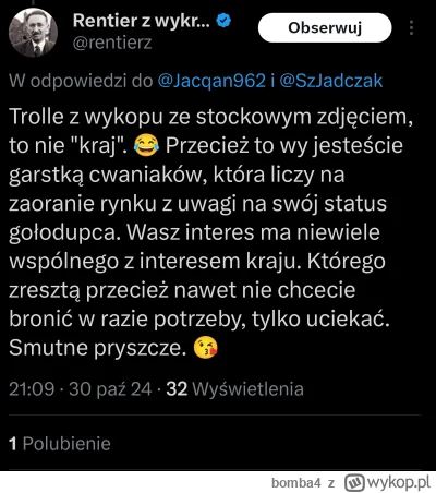 bomba4 - Ale go piecze ta dymisja. Chyba mu bigosu na uspokojenie nie nadążają gotowa...
