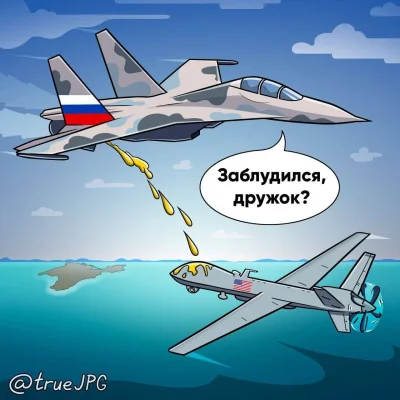 fujiyama - Ruscy piszą u siebie, że dron leciał w stronę Krymu, a Amerykanie sami go ...